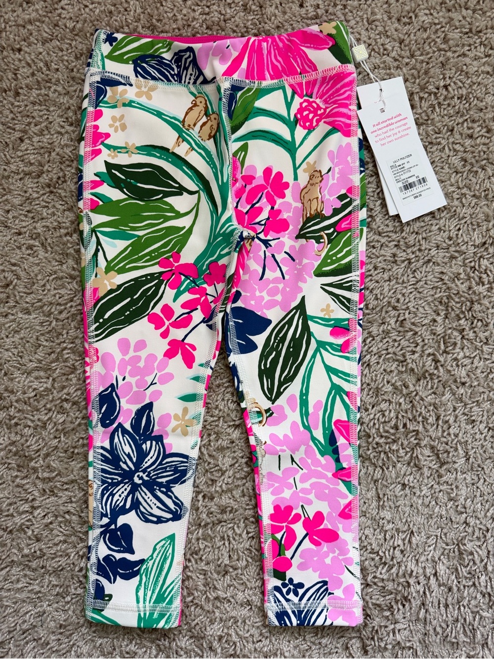 NWT Lilly Pulitzer Kids Leggings Sz XS (2/3)